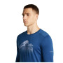 Maglietta funzionale da uomo Icebreaker Men Mer 200 Oasis LS Crewe Rising Light