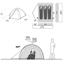 Tenda da trekking Easy Camp Rondane 3 II.