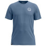 Maglietta da uomo Ortovox 185 Merino Mtn Badge T-Shirt blu Light Nunatak