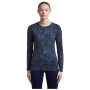 Maglietta sportiva da donna Icebreaker Women M 200 Oasis LS Crewe Moss BloomAOP