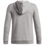 Felpa da bambino Under Armour RIVAL LW 1/4 ZIP HOODIE Gray