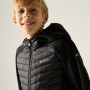 Giacca da bambino Regatta Junior Andreson Hybrid Black/Sealgr