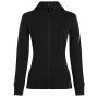 Felpa tecnica da donna Icebreaker W Mer 260 Quantum IV LS Zip Ho nero Black
