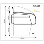 Borsa per portapacchi da bicicletta Sport Arsenal Art. 560