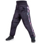 Pantaloni softshell per bambini Unuo žíhané grigio/rosa