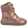 Stivali invernali per bambini Froddo Barefoot Zeru Tex Winter Pink/Gold