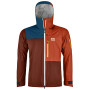 Giacca da uomo Ortovox 3L Ortler Jacket M arancione clay orange