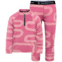 Intimo sportivo per bambini Didriksons Jadis Kids Pr Set 5 Path Heather Pink rosa Path Heather Pink