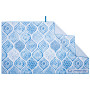 Asciugamano ad asciugatura rapida LifeVenture Printed SoftFibre Trek Towel blu/grigio Santorini