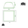 Gazebo festa Coleman Air Shelter M
