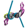 Assicuratore con sistema frenante Edelrid Pinch (violet-oasis)