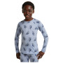 Maglietta sportiva per bambini Icebreaker Kids M 200 Oasis LS Crewe Bear Tour AOP