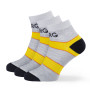 Calzini da donna Warg Trail Low Wool 3-pack grigio/giallo SvSedaCernutaCerna