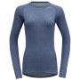Maglietta sportiva da donna Devold Duo Active Woman Shirt LS blu Vintage