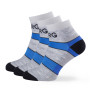 Calzini da donna Warg Trail Low Wool 3-pack grigio/blu SvSedaCernoModraCerna