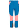 Pantaloni da bambino Regatta Tech Mountain Trs blu/rosa Petrol/Frcrl