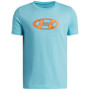 Maglietta sportiva per bambini Under Armour UA B Mesh Lockertag SS Fresco Blue blu Fresco Blue / / Outrageous Orange
