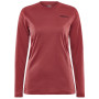Maglietta sportiva da donna Craft Core Warm Baselayer Ls rosso Astro