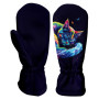 Guanti softshell per bambini WAMU Dark Purple