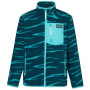 Felpa sportiva per bambini Regatta Junior Frankie Warm Fleece Mediterranea Zebra verde Mediterranea Zebra