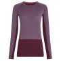 Maglietta sportiva da donna Icebreaker W Mer 200 ZoneKnit LS Crewe viola Dkber/Greplu/Cb