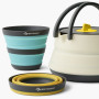 Set di stoviglie Sea to Summit Frontier UL Collapsible Kettle Cook Set 2P 3 Piece