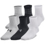 Calzini per bambini Under Armour Yth UA Essential 6Pk Qtr Black