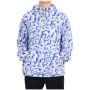 Felpa da uomo 4F Fleece M483 bianco/blu Cobalt Allover