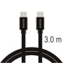Cavo di ricarica e trasmissione Swissten Textile USB-C / USB-C 3 m
