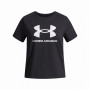 Maglietta da bambino Under Armour BIG LOGO SS-BLK nero/bianco Black