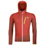 Giacca da uomo Ortovox Ladiz Hybrid Jacket M rosso/arancio clay orange