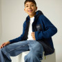 Felpa da bambino Regatta Munro Hybrid Jacket AviBlueNavy