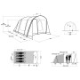Tenda familiare per 4 persone Outwell Durango 4