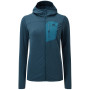 Felpa da donna Mountain Equipment Lumiko Hooded W's Jacket azzurro MeMajolica/AltoBlue
