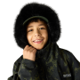 Cappotto impermeabile per bambini Regatta Junior Waterproof Changing Robe Pro Bark Green