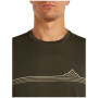 Maglietta da uomo Icebreaker Men Merino 150 Tech Lite SS Tee Range Stripes