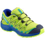 Scarpe da bambino Salomon XA Pro 3D CSWP J giallo/verde AcidLime/SurfTheWeb/TropicalGreen