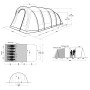 Tenda familiare Outwell Carolina 6