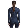 Maglietta sportiva da donna Icebreaker Women M 200 Oasis LS Crewe Moss BloomAOP