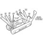 Attrezzi Blackburn Grid 13 Mini Tool