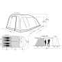 Tenda familiare per 4 persone Outwell Sacramento 4 Air