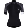 Maglia da ciclismo per donna Dare 2b Follow Through Jrsy nero Black/Black Dash Animal