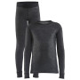 Set sportivo per bambini Craft Core Wool Merino Set J nero černá