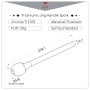Cucchiaio Keith Titanium Long Handle Spork
