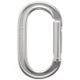 Moschettone Black Diamond Oval Keylock argento Polished