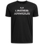 Maglietta da bambino Under Armour Tech Split Wordmark SS Black nero Black