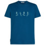 Maglietta da uomo Icebreaker Men Merino 150 Tech Lite SS Tee Snow Day blu Atlantis