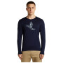 Maglietta funzionale da uomo Icebreaker Men Merino 200 Oasis LS Crewe SkiingYeti