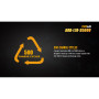 Batterie ricaricabili Fenix 18650 3500 mAh USB Li-ion