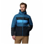 Giacca da uomo Columbia Powder Pass™ Hooded Jacket blu/nero Black, Phoenix Blue, Compass Blue